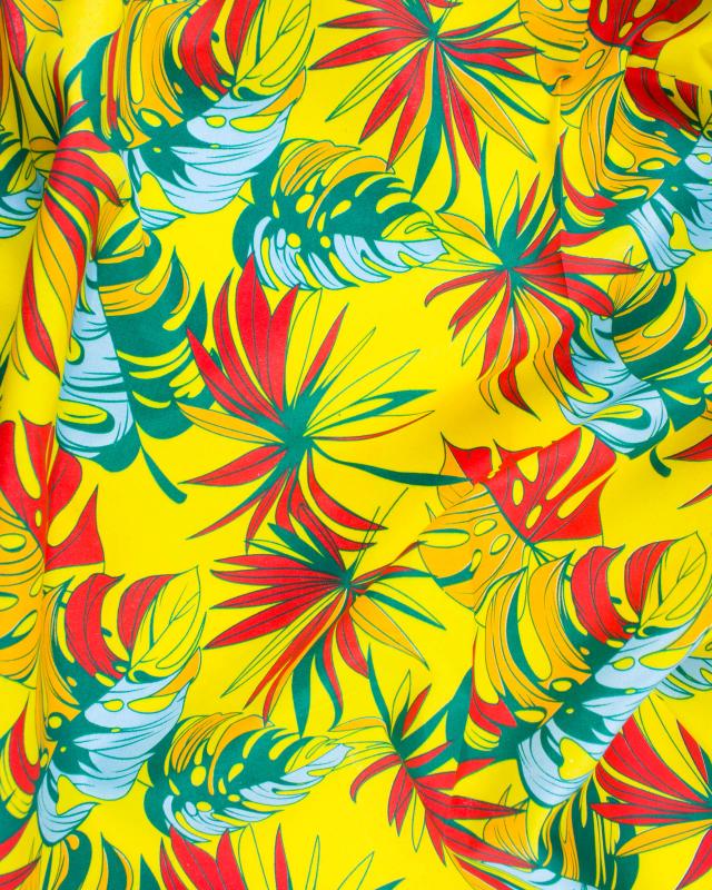 Polynesian fabric API Yellow - Tissushop